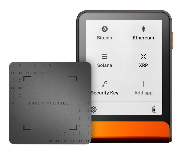 Ledger Flex Orange Crypto Hardware Wallet with Recovery Key LEDGERFLEX-ORANGE-RK - 1351783 - zdjęcie